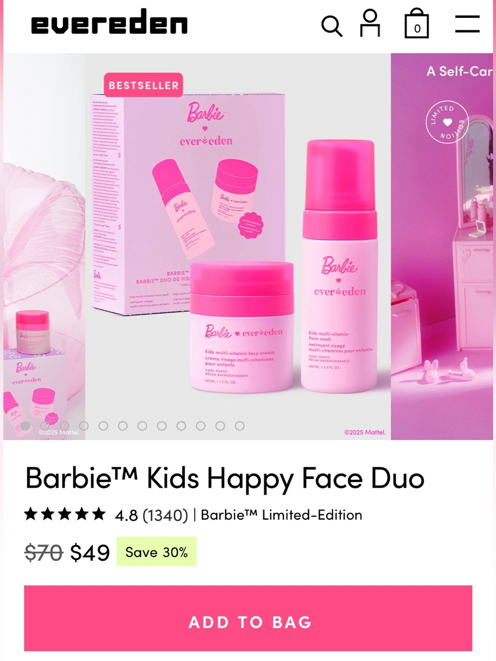 Barbie x Evereden Kids Happy Face Duo - BRAND NEW NEVER USED!! skincare beauty - Picture 7 of 7